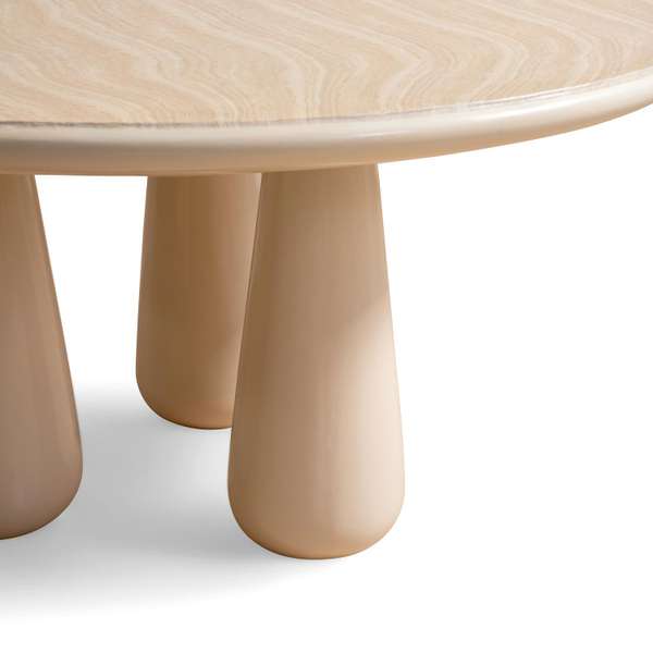 BEREN 6 SEATER DINING TABLE CONCRETE BEIGE